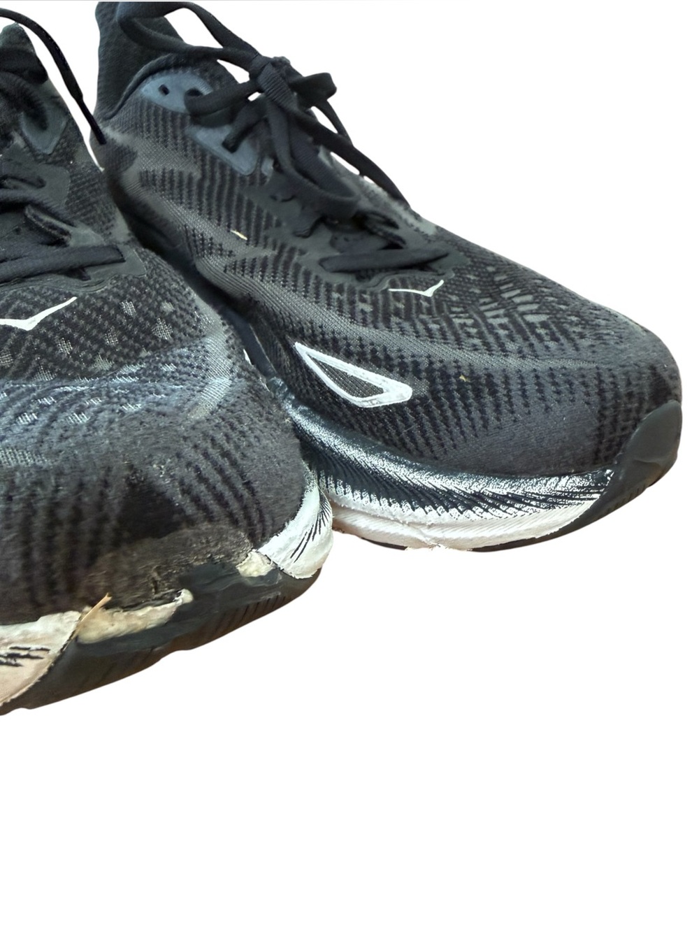 Hoka One One Clifton 9 Men’s Size 9 Black & White - Picture 5 of 9